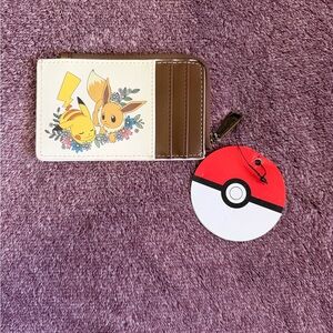 Pokemon Pikachu and Eevee Card Holder